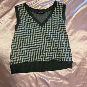 Check sweater vest